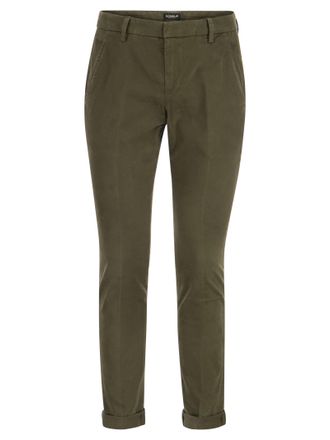 Dondup GAUBERT SLIM FIT GABARDINE HOSEER