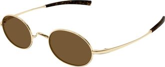 Saint Laurent SL 948 T Zonnebril - Heren - Zonnebrillen - Geel - 47 MM - Nylon - Accessoires