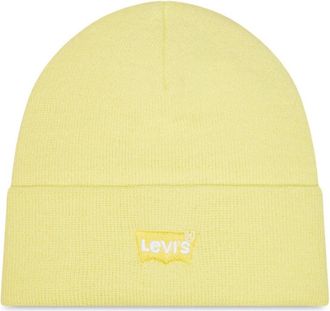 Levi's Slouchy Beanie - Tonal Batwing - Dames - Hoeden - Groen - ONE Size - Leer - Accessoires