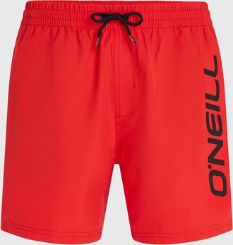 O'Neill Badeshorts ONEILL CALI 16 SWIMSHORTS, Herren, Gr. XXL, N-Gr, high risk rot, Obermaterial: 100% Polyester, Badehosen Badeshorts, mit seitlichen Eingrif