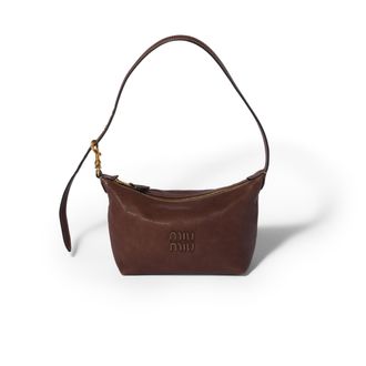 Miu Miu Spirit Nappa Leather Mini-bag, Woman, Cocoa Brown