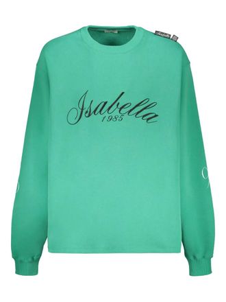 Isabella 1985 logo-embroidered sweatshirt - Green