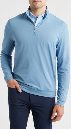 Johnnie-O Motion Performance Quarter Zip Pullover in Carbon Fiber at Nordstrom, Size Xx-Large