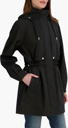 Elie Tahari Diana Hooded Softshell Jacket in Black at Nordstrom Rack, Size X-Small