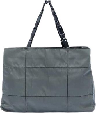 Prada Pre-owned Vintage Tote Bag - Dames - Vintage Shopper - Grijs - ONE Size - Nylon - Vintage