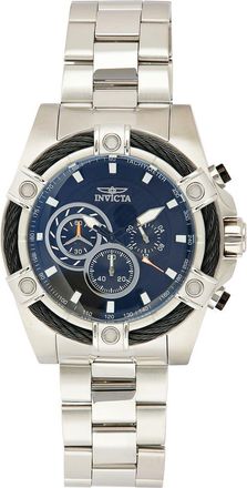 Invicta Bolt Bracelet Strap Chronograph Watch, 52mm in Black at Nordstrom Rack