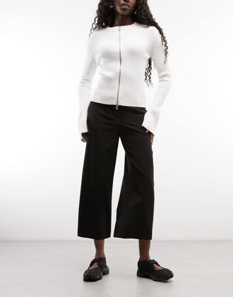Weekday pantaloni sartoriali corti neri-Nero