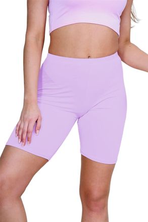 Janisramone Hamishkane Womens Cycling Shorts, Soft Stretchy Elasticated Waist Over Knee Sports Running Shorts, Plain Skinny Fit Yoga Gym Workout Women Activewear 