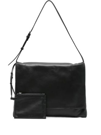 The Row flap shoulder bag - Black