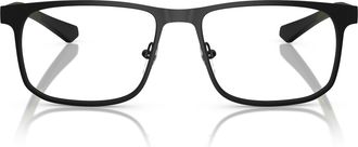 Emporio Armani Black 0ea1163 Rectangular Metal Sunglasses