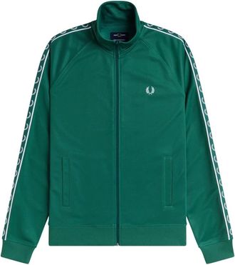 Fred Perry Hombre, Sudaderas, Verde, Talla: 2XL