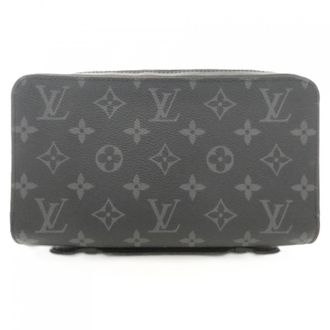 Louis Vuitton Monogram Eclipse Black Coated Canvas Long Wallet (Bi-Fold) (Pre-Owned)