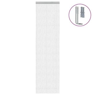 Berkfield Home Chain Door Fly Screen 56x186 cm Aluminium in Silver