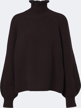 Max Mara Pullover in lana e cashmere a coste