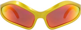Balenciaga 77mm Cat Eye Sunglasses in Yellow Yellow Red at Nordstrom Rack