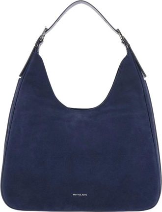 Michael Kors Nolita Large Nubuck Hobo Schoudertas - Dames - Schoudertassen - Blauw - ONE Size - Leer - Tassen