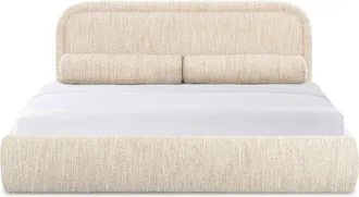 TOV Furniture Tov Furniture Murielle Cream Heavy Knubby Boucle Queen Bed