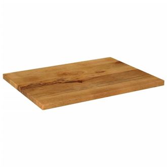 Berkfield Home Table Top 80x70x3.8 cm Rectangular Solid Wood Mango in Brown