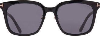Tom Ford Smoke Square Sunglasses FT1245-K 01A 56