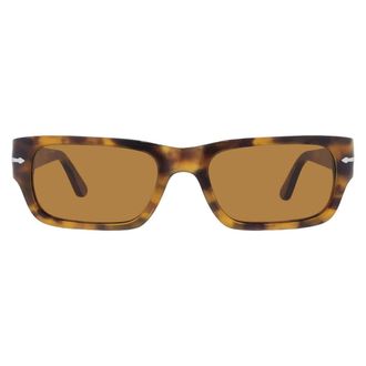 Persol Adrien Brown Rectangular Unisex Sunglasses PO3347S 121033 55