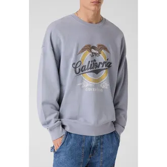 Guess Eagle Graphic Sweatshirt in Light Blue at Nordstrom, Size Xx-Large
