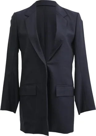 The Row Blazer in Navy Blue Wool