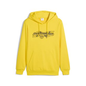 Puma Felpa con cappuccio Borussia Dortmud FtblCulture da uomo, Accessori, Giallo, XXL