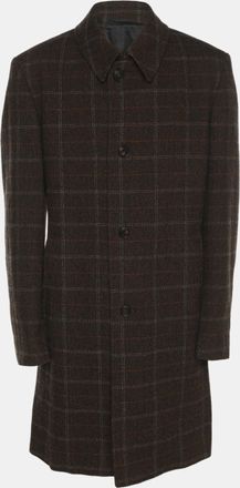 HUGO BOSS Boss By Hugo Boss Brown Tweed Trench Coat