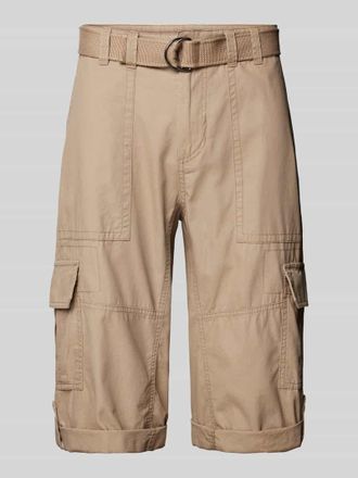Mc Neal Cargoshorts mit fixierten Beinumschl&auml;gen in Beige, Gr&ouml;&szlig;e M