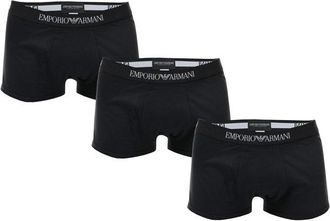 Armani Heren boxershorts van Armani in een 3-pack in zwart