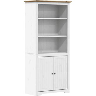 vidaXL Vidaxl - Libreria bodo 82x40x173 cm Legno Massello Pino Bianco e Marrone