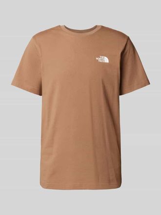 The North Face T-Shirt mit Label-Print Modell SIMPLE DOME in Mud, Größe S