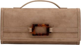 Roger Vivier Zachte Clutch Tas - Dames - Handtassen - Bruin - ONE Size - Tassen