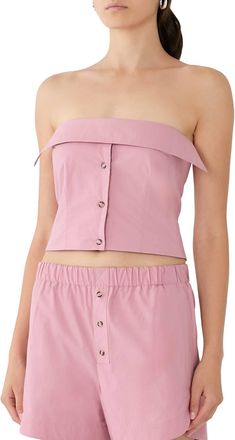 Nanushka Deidre Tube Top In Pink