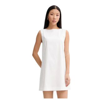 Blugirl Kleedjes, Dames, Wit, L, Katoen, Katoenen Minijurk