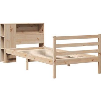 vidaXL Bookcase Bed without Mattress 75x190 cm Small Single Solid Wood Pine Vidaxl