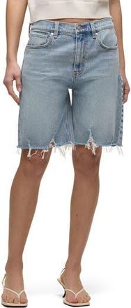Hudson London Low-Rise Long Shorts in Blue Eyes at Nordstrom Rack, Size 27