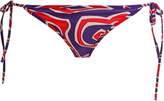 Pucci tie-side printed bikini bottom - Purple