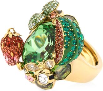 Swarovski Idyllia Multicolored Motif Ring, Size 55-60