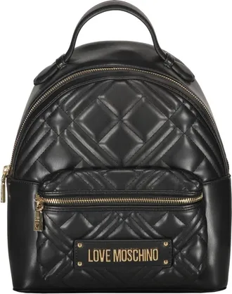 Love Moschino Backpacks, female, Black, Size: ONE SIZE Quilted Backpack