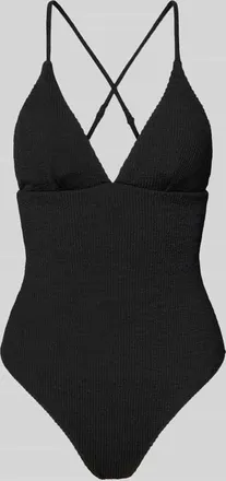 Neo Noir Neo Noir Badeanzug mit r&uuml;ckseitig &uuml;berkreuzten Tr&auml;gern Modell SKIN SAND in Black, Gr&ouml;&szlig;e XL