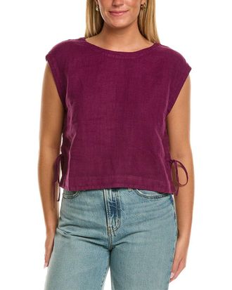 Velvet Tavia Sleeveless Woven Linen Top