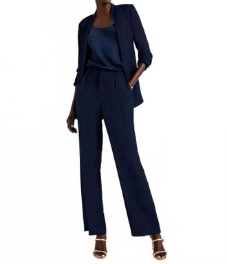 Nic+Zoe Eliot Wide Leg Social Trousers In Dark Indigo