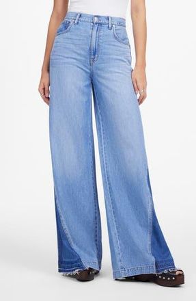 Madewell Wide Sweep Jeans: Airy Denim Edition in Parson Wash at Nordstrom Rack, Size 28