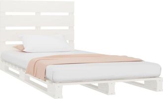 vidaXL Bed Frame without Mattress White 90x200 cm Solid Wood Pine Vidaxl