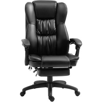 Vinsetto Vinsetto - Sedia da Ufficio Ergonomica con 6 Punti Massaggianti Nera