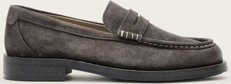AllSaints Cow Suede Bloom Suede Loafers, Size: UK 11/US 12/EU 45