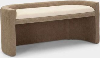 Mauro Ferretti Banco Tapizado N&oacute;rdico Para Dormitorio Vipe Poised Elegance