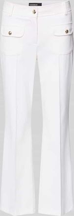 Cambio Cambio Flared Fit Hose mit Viskose-Anteil Modell FARAH in Weiss, Gr&ouml;&szlig;e 38