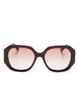 Chloé Marcie square-frame sunglasses - Red